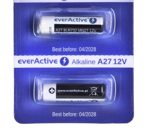 EVERACTIVE BATERIE ALKALICZNE 27A 12V, BLISTER 5 SZT. 27A5BL EVERACTIVE BATERIE ALKALICZNE 27A 12V, BLISTER 5 SZT. 27A5BL