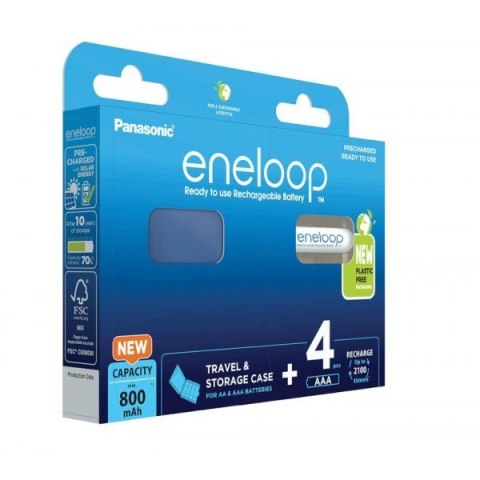 PANASONIC ENELOOP AAA 800mAh 4 szt + box PANASONIC ENELOOP AAA 800mAh 4 szt + box