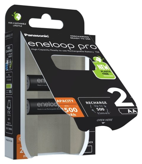 PANASONIC ENELOOP PRO AA 2500mAh 2 szt PANASONIC ENELOOP PRO AA 2500mAh 2 szt
