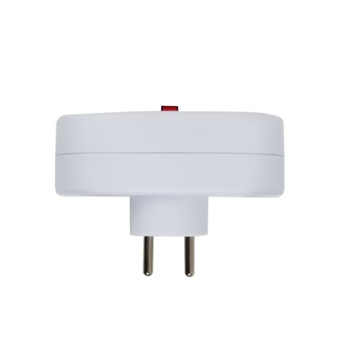 ESPERANZA ROZGAŁĘŹNIK ELEKTRYCZNY 2 GNIAZDA Z WYŁĄCZNIKIEM BIAŁY ELK306W