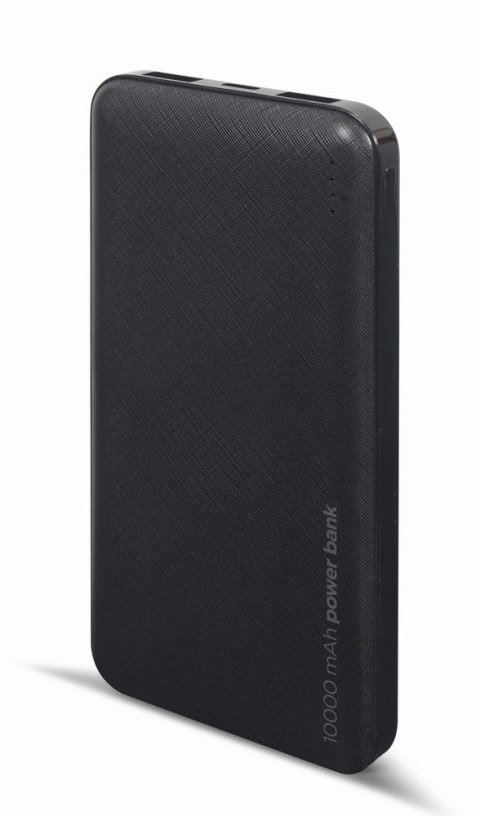 GEMBIRD POWERBANK 10000 MAH 2X USB, CZARNY GEMBIRD POWERBANK 10000 MAH 2X USB, CZARNY