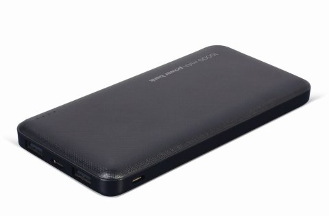 GEMBIRD POWERBANK 10000 MAH 2X USB, CZARNY GEMBIRD POWERBANK 10000 MAH 2X USB, CZARNY