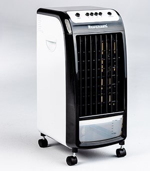 Klimator przenośny Ravanson KR-1011 (75W; 3 prędkości, max przepływ powietrza: 410 m3/h, możliwość użycia wkładów chłodniczych) Klimator przenośny Ravanson KR-1011 (75W; 3 prędkości, max przepływ powietrza: 410 m3/h, możliwość użycia wkładów chłodniczych)