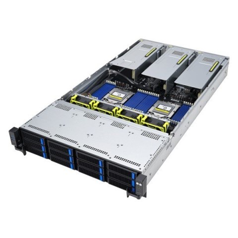 Platforma Asus Rack (2U) RS720A-E12-RS12 AMD Epyc 9004 (8x NVMe, 4x SATA/SAS, 2xM.2, 4xGPU, 2x10Gbe, IPMI, 1+1 2600W) Platforma Asus Rack (2U) RS720A-E12-RS12 AMD Epyc 9004 (8x NVMe, 4x SATA/SAS, 2xM.2, 4xGPU, 2x10Gbe, IPMI, 1+1 2600W)