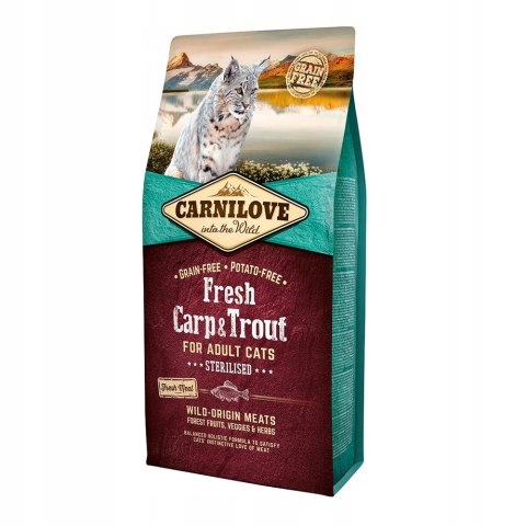 CARNILOVE CAT FRESH CARP&TROUT STERILISED 6kg CARNILOVE CAT FRESH CARP&TROUT STERILISED 6kg