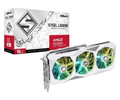 Karta graficzna ASRock Radeon RX 7800 XT Steel Legend 16GB OC Karta graficzna ASRock Radeon RX 7800 XT Steel Legend 16GB OC