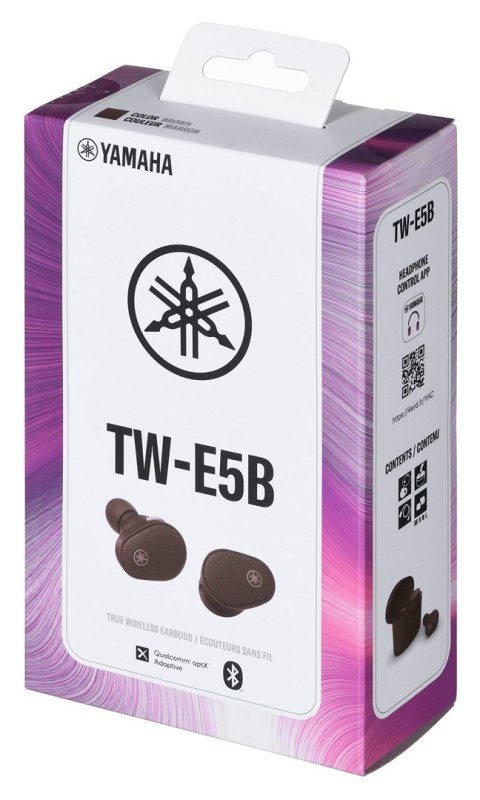 Słuchawki bezprzewodowe douszne Yamaha TW-E5B brązowe (WYPRZEDAŻ)