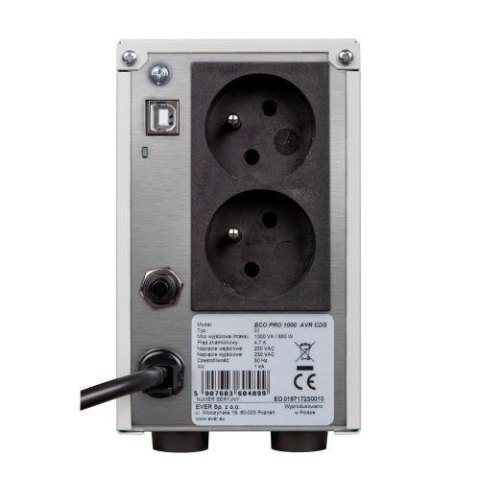 Zasilacz Ever ECO PRO W/EAVRTO-000K70/00 (700VA) (WYPRZEDAŻ) Zasilacz Ever ECO PRO W/EAVRTO-000K70/00 (700VA) (WYPRZEDAŻ)