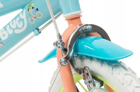 Rower dziecięcy TOIMSA Bluey 12" Błękitno-limonkowy