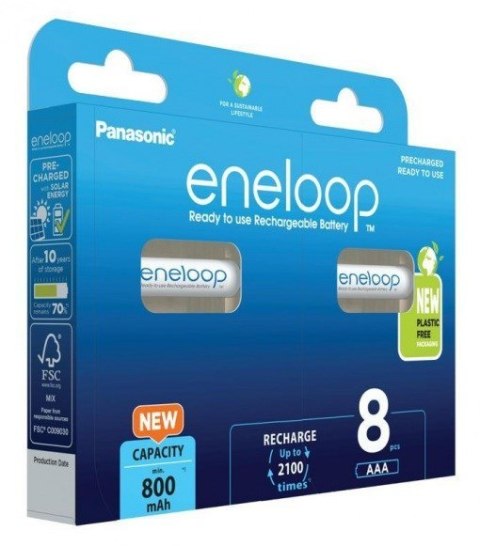 PANASONIC ENELOOP AAA 800 mAh 8 szt PANASONIC ENELOOP AAA 800 mAh 8 szt