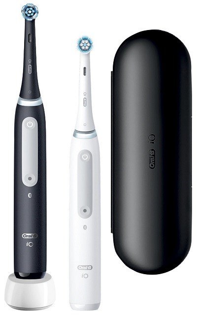 Szczoteczka elektryczna Oral-B iO4 Duo Matt Black/W (WYPRZEDAŻ) Szczoteczka elektryczna Oral-B iO4 Duo Matt Black/W (WYPRZEDAŻ)