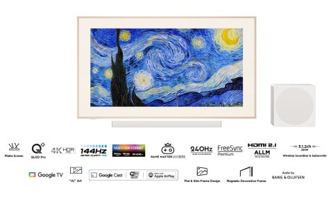 Telewizor 55" TCL 55A300 PRO QLED 4K 144Hz Google TV