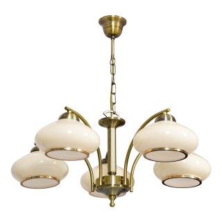 Żyrandol klasyczna lampa sufitowa wisząca Activejet RITA Patyna 5xE27 do salonu (WYPRZEDAŻ)