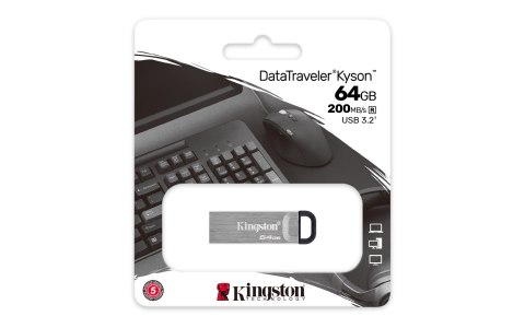 KINGSTON FLASH Kyson 64GB USB3.2 Gen 1 KINGSTON FLASH Kyson 64GB USB3.2 Gen 1