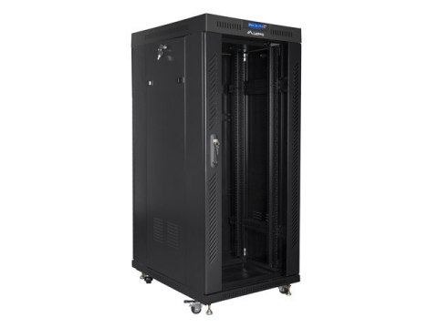 LANBERG SZAFA STOJĄCA RACK 19" 27U 600X600 DRZWI SZKLANE LCD CZARNA FF01-6627-12BL (FLAT PACK) LANBERG SZAFA STOJĄCA RACK 19" 27U 600X600 DRZWI SZKLANE LCD CZARNA FF01-6627-12BL (FLAT PACK)