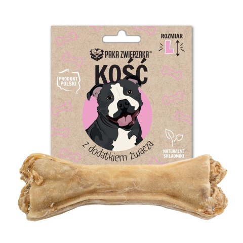 Paka Zwierzaka Kość z dodatkiem żwacza L-13,5 cm 70g Paka Zwierzaka Kość z dodatkiem żwacza L-13,5 cm 70g