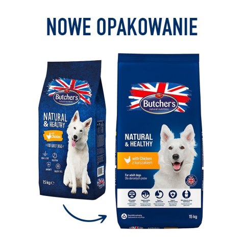 BUTCHER'S z kurczakiem 15kg - sucha karma dla psa (WYPRZEDAŻ) BUTCHER'S z kurczakiem 15kg - sucha karma dla psa (WYPRZEDAŻ)