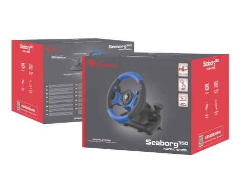 Kierownica NATEC Genesis Seaborg 350 NGK-1566 (NS, PC, PS3, PS4, Xbox 360, Xbox One)
