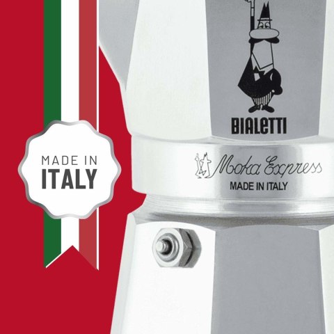 Zaparzacz BIALETTI Moka Express (kolor srebrny) (WYPRZEDAŻ)