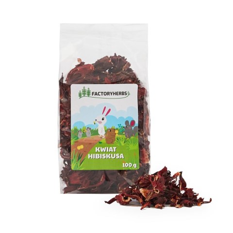 FACTORYHERBS Kwiat hibiskusa 100g FACTORYHERBS Kwiat hibiskusa 100g
