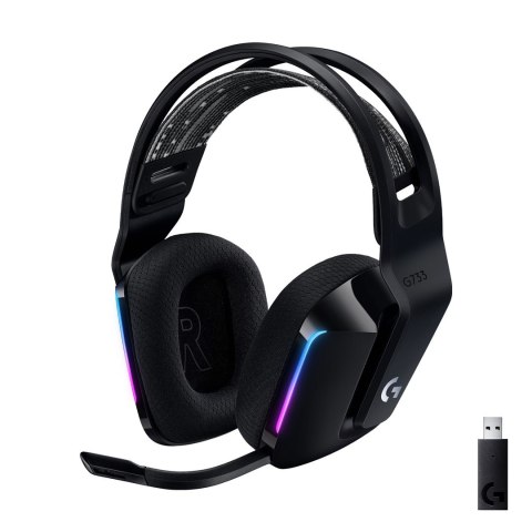 Słuchawki Logitech G733 Lightspeed Black Słuchawki Logitech G733 Lightspeed Black