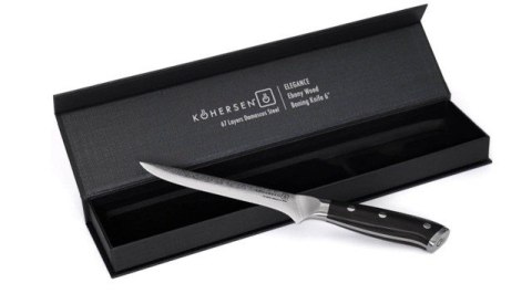 Nóż do trybowania Boning Kohersen Elegance Ebony Wood 15,2cm