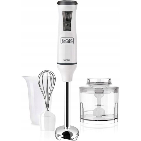 Blender ręczny Black+Decker BXHB600E (biały; 600W) Blender ręczny Black+Decker BXHB600E (biały; 600W)