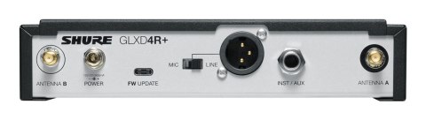 Shure GLXD14R+E-Z4 - Cyfrowy system bezprzewodowy DUAL BAND z nadajnikiem bodypack i kablem gitarowym W302