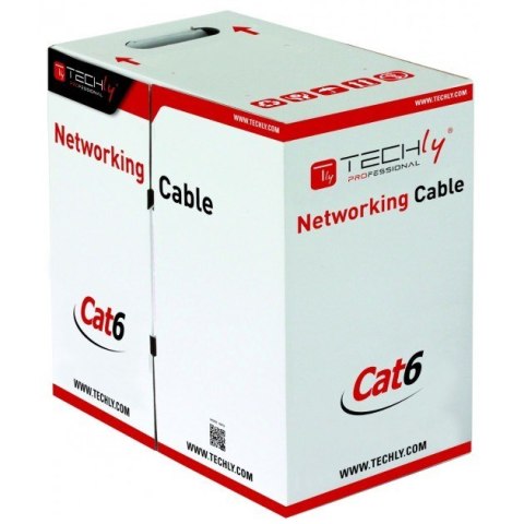 Techly Kabel Skrętka Kat 6 UTP Drut 305m Box Niebieska SOHO CCA Techly Kabel Skrętka Kat 6 UTP Drut 305m Box Niebieska SOHO CCA