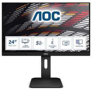 Monitor AOC 24P1 (23,8"; IPS; FullHD 1920x1080; DisplayPort, HDMI, VGA; kolor czarny)