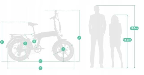 ROWER ELEKTRYCZNY JOBOBIKE EDDY X FATBIKE SKŁADAK 20" czarny