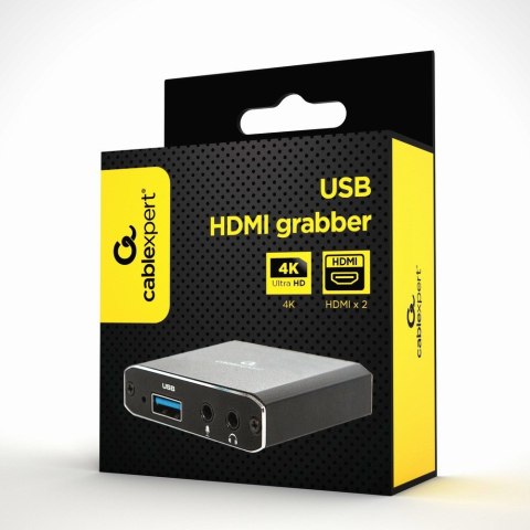 GEMBIRD GRABBER USB HDMI 4K NAGRYWARKA OBRAZU, PASS-THROUGH GEMBIRD GRABBER USB HDMI 4K NAGRYWARKA OBRAZU, PASS-THROUGH