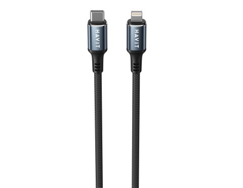 Kabel do ladowania Havit USB-C - Lightning CB6311 (czarny) Kabel do ladowania Havit USB-C - Lightning CB6311 (czarny)