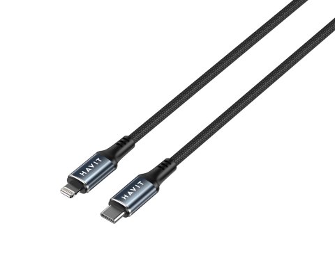 Kabel do ladowania Havit USB-C - Lightning CB6311 (czarny) Kabel do ladowania Havit USB-C - Lightning CB6311 (czarny)
