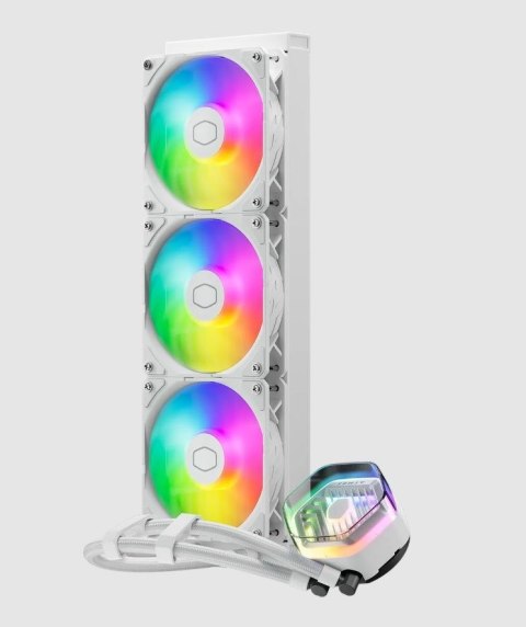 COOLER MASTER CHŁODZENIE WODNE MasterLiquid 360 Ion White COOLER MASTER CHŁODZENIE WODNE MasterLiquid 360 Ion White