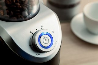 ELDOM MŁYNEK DO KAWY MK160 MILL, 140 W, CERAMICZNE ŻARNA, REGULACJA GRUBOŚCI MIELENIA (WYPRZEDAŻ)