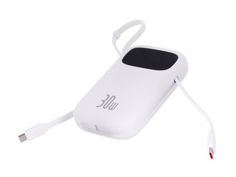 Powerbank Baseus QPow 2 10000mAh 30W 2xUSB-C (biały)