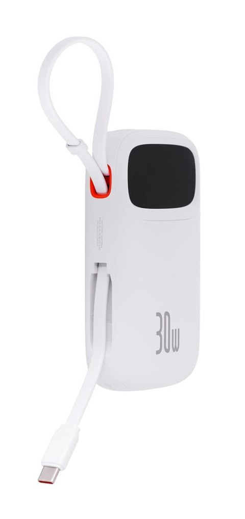 Powerbank Baseus QPow 2 10000mAh 30W 2xUSB-C (biały)