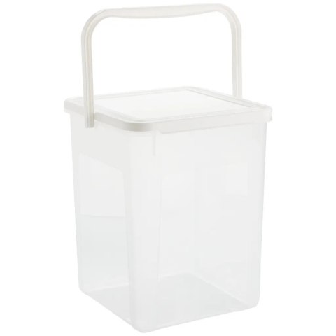 ROTHO Pojemnik na detergenty 5kg 9L transparentny/biały ROTHO Pojemnik na detergenty 5kg 9L transparentny/biały