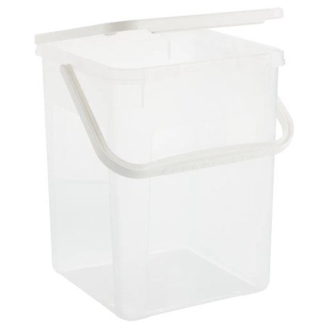 ROTHO Pojemnik na detergenty 5kg 9L transparentny/biały ROTHO Pojemnik na detergenty 5kg 9L transparentny/biały