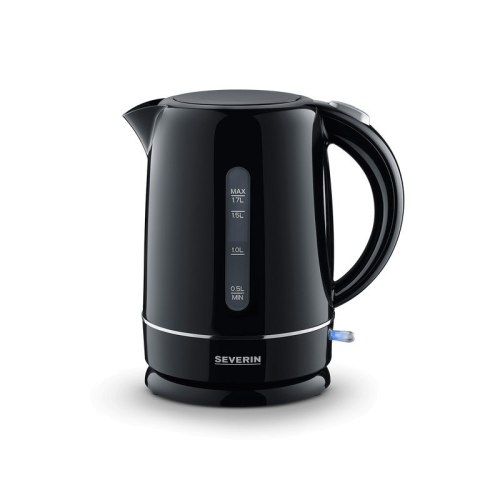 SEVERIN CZAJNIK ELEKTR. CZARNY, PLASTIK, POJ. 17 L, LAMPKA KONTR., SZEROKI OTWÓR, DŁ. PRZEWODU 70 CM, MOC 2200W WK4322
