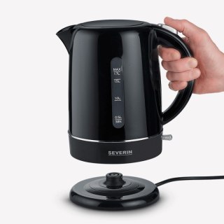 SEVERIN CZAJNIK ELEKTR. CZARNY, PLASTIK, POJ. 17 L, LAMPKA KONTR., SZEROKI OTWÓR, DŁ. PRZEWODU 70 CM, MOC 2200W WK4322