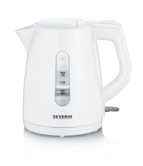 SEVERIN CZAJNIK ELEKTR. 1L , ZAKRYTA GRZAŁKA, WSKAŹNIK POZIOMU WODY, ANTYPOŚLIZGOWE NÓŻKI, PLASTIK, MOC 2200W WK3411