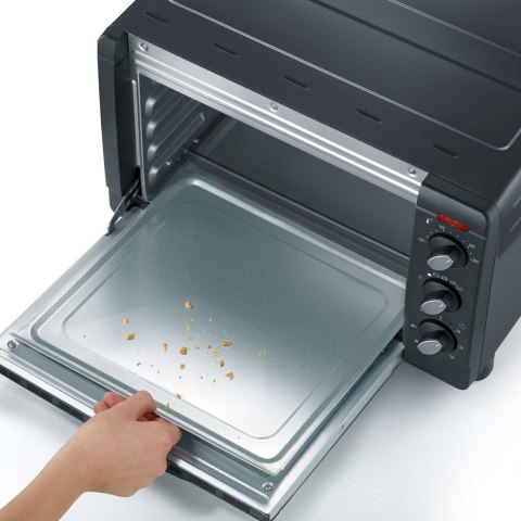 SEVERIN MINI PIEKARNIK, 20 L, TIMER DO 60 MIN, TEMP. OD 100°C DO 230°C, TACA, BLACHA, RUSZT DO GRILLOWANIA, MOC 1500W TO2067