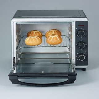 SEVERIN MINI PIEKARNIK Z TERMOOBIEGIEM, PÓJ. 30 L , TEMP. DO 230°C, TIMER DO 120 MIN., ROŻNO, RUSZT I BLACHA MOC 1600W TO2056