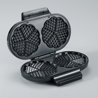 SEVERIN WAFLOWNICA PODWÓJNA, KSZTAŁ GOFRÓW SERCA, POWŁOKA ANTYADHEZYJNA, STAL, MOC 1200W WA2106