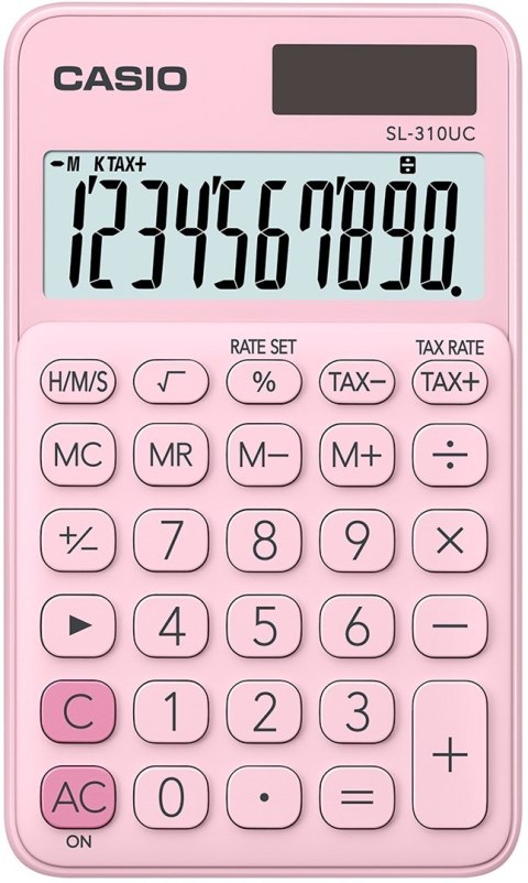 CASIO KALKULATOR KIESZONKOWY SL-310UC PK RÓŻOWY, 10 CYFROWY WYŚWIETLACZ CASIO KALKULATOR KIESZONKOWY SL-310UC PK RÓŻOWY, 10 CYFROWY WYŚWIETLACZ