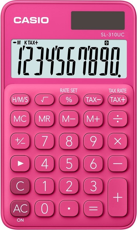 CASIO KALKULATOR KIESZONKOWY SL-310UC-RD CZERWONY, 10 CYFROWY WYŚWIETLACZ CASIO KALKULATOR KIESZONKOWY SL-310UC-RD CZERWONY, 10 CYFROWY WYŚWIETLACZ