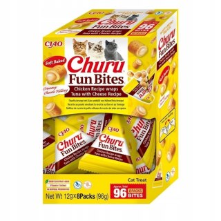 INABA CAT FUN BITES CHICKEN&TUNA&CHEESE 8x12g (96g)