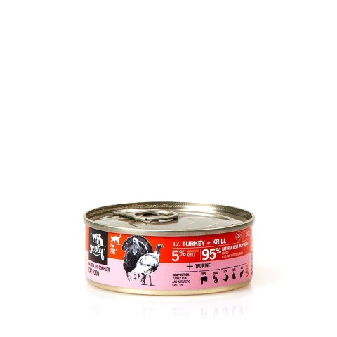 3Coty TURKEY + KRILL for Adult cats 80g
